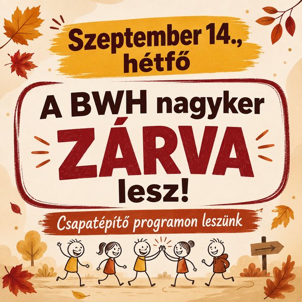 Szept. 14-én zárva
