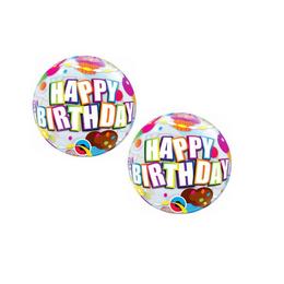 12 inch-es Birthday Cupcake Szülinapi Air Bubbles Lufi, 10 db-os