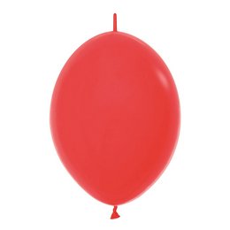 12 inch-es Red - Piros Link-o-loon Lufi (50 db/csomag)