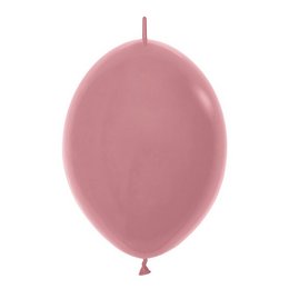 12 inch-es Rosewood - Rózsafa Rózsaszín Link-o-loon Lufi (50 db/csomag)