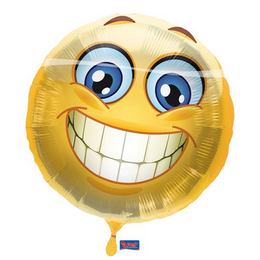 17 inch-es Mosolygós - Smile Emoji Fólia Lufi