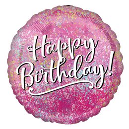 18 inch-es Happy Birthday Pink Fabolous Szülinapi Fólia Lufi