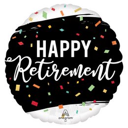 18 inch-es Happy Retirement Fólia Lufi Nyugdíjba Vonulásra