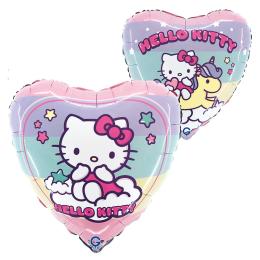 18 inch-es Hello Kitty Rainbow Fólia Lufi