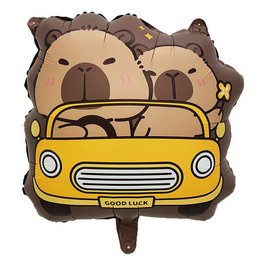 20 inch-es Capibara Kocsiban Fólia Lufi