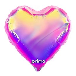 28 inch-es Irizáló - Iridiescent Heart Szív Fólia Lufi
