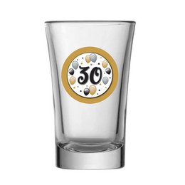 30-as Elegáns Léggömbös Szülinapi Feles Pohár