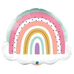32 inch-es Szivárvány - Boho Rainbow Fólia Lufi