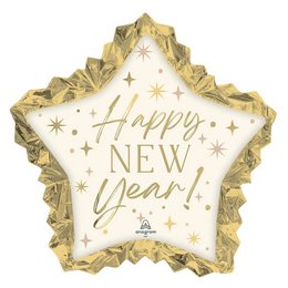34 inch-es Happy New Year Golden Soiree Fólia Lufi