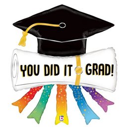 44 inch-es You Did It Diploma Ballagási Fólia Lufi