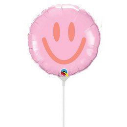 9 inch-es Pink Coral Smiles Fólia Lufi (5 db/csomag)