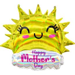 Happy Mother's Day Napocska Mintás Fólia Lufi Anyák-Napjára