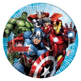 Bosszúállók - Mighty Avengers Parti Tányér - 23 cm, 8 db-os