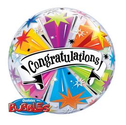 22 inch-es Congratulations Banner - Gratulálunk Bubble Lufi