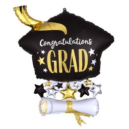 Arany Diploma - Congratulations Grad Super Shape Fólia Lufi Ballagásra