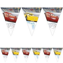 Disney Cars 3 - Verdák Parti Zászlófüzér - 230 cm