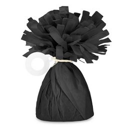 Fekete Bojtos Selyempapír Léggömbsúly - 140 gramm