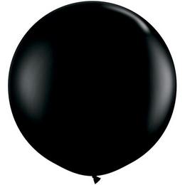 36 inch-es Fekete - Black Kerek Latex Lufi