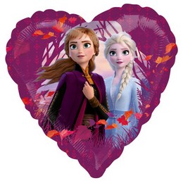 17 inch-es Jégvarázs 2 - Frozen 2 Szív Fólia Lufi