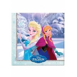 Jégvarázs - Frozen Elsa & Anna Parti Szalvéta - 33 cm x 33 cm, 20 db-os