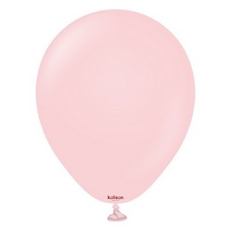 5 inch-es Macaron Baby Pink - Babarózsaszín Kerek Lufi (100 db/csomag)