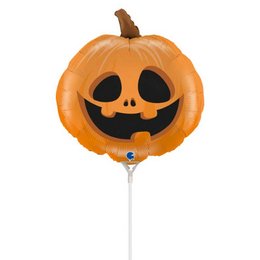 Mosolygó Tökfej - Smiling Pumpkin Mini Shape Fólia Lufi (5 db/csomag)