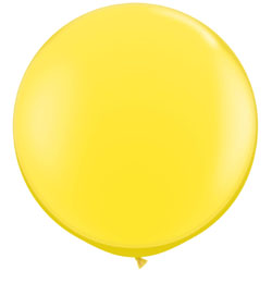 3 feet-es Yellow (Standard) Kerek Latex Lufi (2 db/csomag)