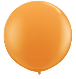 3 feet-es Orange (Standard) Kerek Latex Lufi (2 db/csomag)