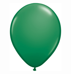 16 inch-es Green (Standard) Kerek Lufi (10 db/csomag)
