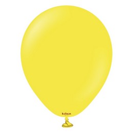 5 inch-es Yellow - Sárga Kerek Lufi (100 db/csomag) - Kalisan