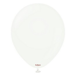 12 inch-es White - Fehér Kerek Lufi (100 db/csomag) - Kalisan