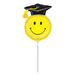 Smile Face Grad Ballagási Mini Shape Fólia Lufi (10 db/csomag)