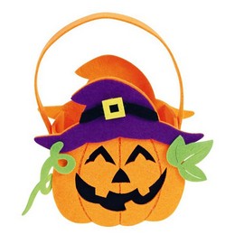 Tök Mintás Filc Táska Gyerekeknek Halloween-re